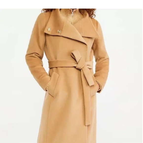Ann Taylor belted funnel neck coat- NWT PM - Picture 1 of 6